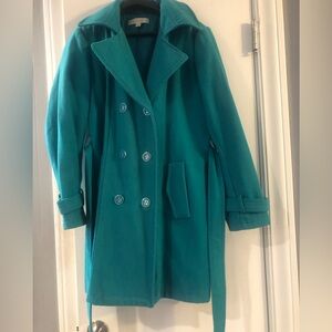 Women’s Teal New York & Company Coat Size L